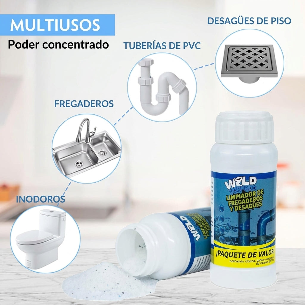 Polvo Limpiador De Drenaje