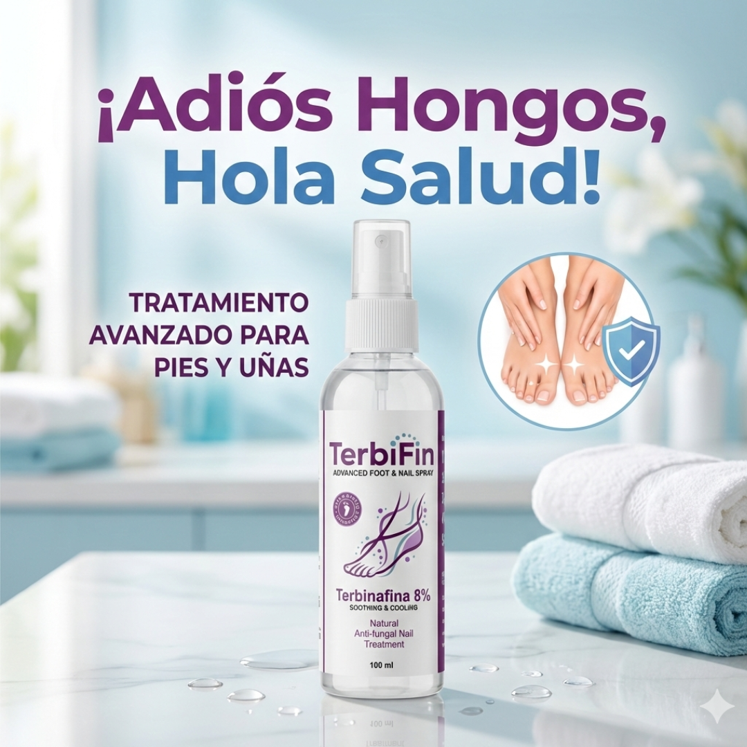TerbiFin Spray 8% Anti-Hongos Pies Uñas