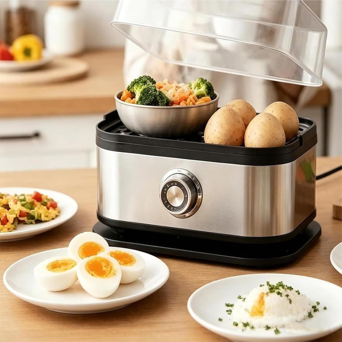 Cocedor Electrico Huevos Compacto